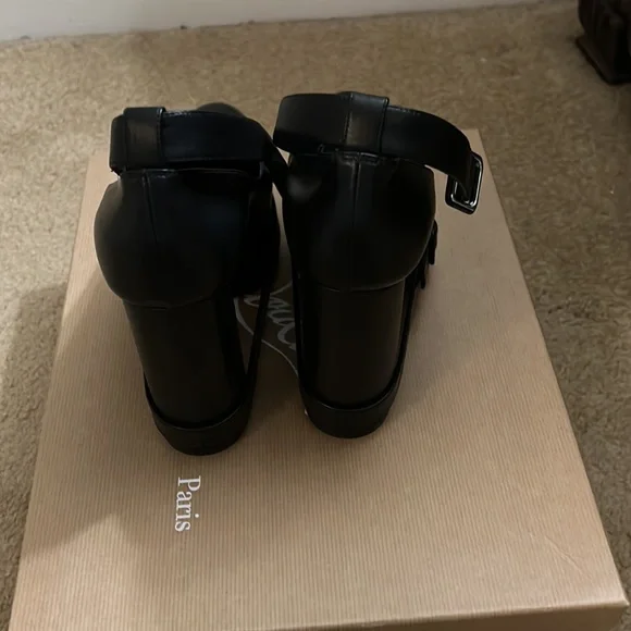 SOLD!!!Christian Louboutin Yasefir Belted Red Sole Platform Pumps - Picture 3 of 5